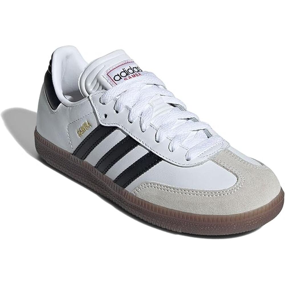 NWT adidas Unisex-Child Samba Indoor Sneaker,Black/White/Gum-Size 5.5 - Picture 2 of 6